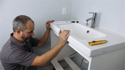 how to install a wall hung sink